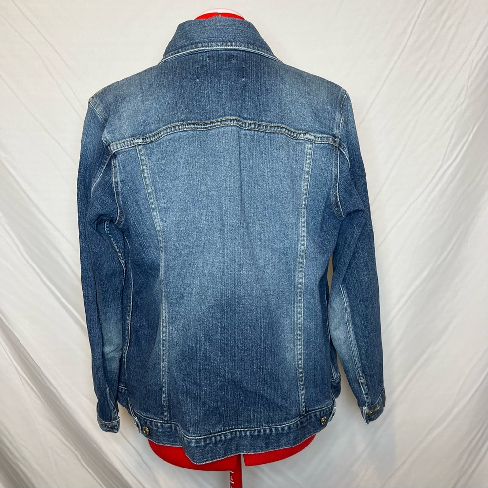 Old Navy Maternity Stretch Denim Jacket…Sz Large - Picture 3 of 4